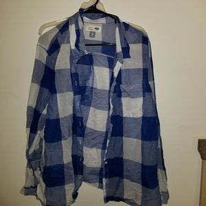 Semi transparent long sleeve shirt